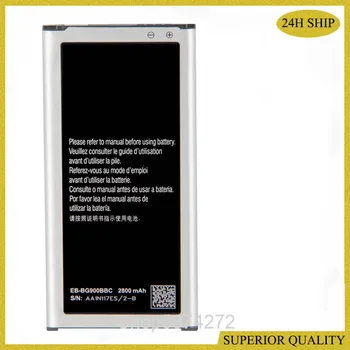 EB-BG900BBC Akumulators Samsung S5 G900S G900F G900M G9008V 9006V 9008W 9006W G900FD EB-BG900BBU Tālruņa Akumulatora 2800mAh Akumulators