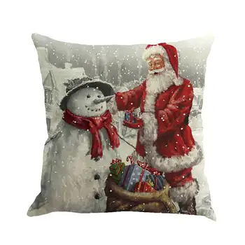 Karstā Pārdošanas Ziemassvētku Drukāšanas Krāsošana Gultas Segtu Mājas ziemas Guļamistaba Svētku, Kāzu Pielāgošana personalizētu Spilvens, jauns p#