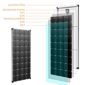 Saules Panelis 12v 600w 24v akumulatoru lādētājs 5 gab 18v 120w paneļi, Saules enerģijas mājām RVs piekabes, laivas nojumes