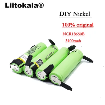 Liitokala Jaunu Oriģinālu NCR18650B 3,7 v 3400 mah 18650 Litija Akumulators Uzlādējams DIY Niķeļa Akumulatoru Baterijas