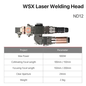 BM105 WSX ND12 Augstas Kvalitātes Precizitāte WSX Šķiedras Lāzera Metināšanas Galvu Ar Zemu Cenu,