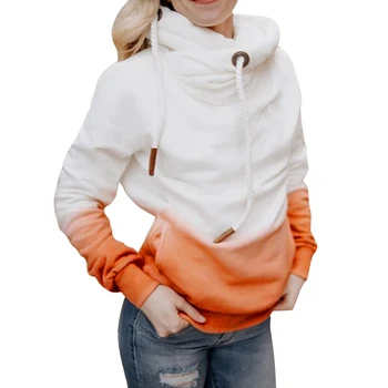 VICABO Ziemā Silts Slīpums Aukliņu Sieviešu pelēkā vārna Topi ar garām Piedurknēm Gadījuma Džemperi Sieviešu Hoodies 3XL Krekls
