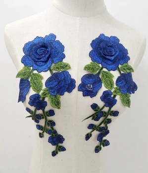 Izšuvumi 3D Rose Puķu Piešūt Plāksteri, uzlīmes apģērbu Kleita Džinsi Aplikācijas Amatniecības plāksteri dzelzs Aksesuāri