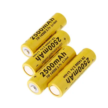 2 skaņdarbi/Daudz Jaunu 14500 Akumulators 3,7 V 2500mAh Uzlādējams Liion Akumulatora Led Lukturīti Batery Litio Battery0.11