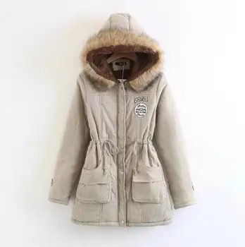 2019 sieviešu ziemas sabiezēt silts mētelis sieviešu rudens kapuci kokvilnas kažokādas plus lieluma pamata jaka virsdrēbes slim ilgi, dāmas chaqueta