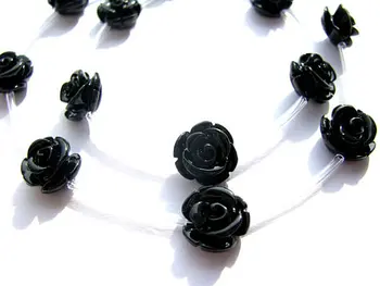 BEZMAKSAS KUĢI,12mm 5strands 100gab ,augstas kvalitātes tirkīza florial ziedi rožu ziedlapiņu black jet sajauc cabochons rotaslietas krelles