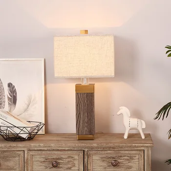 Amerikāņu stila vienkāršu galda lampas personalizētu radošās dzīves telpa studiju lampas ziemeļeiropas modes apdare hotel guļamistaba
