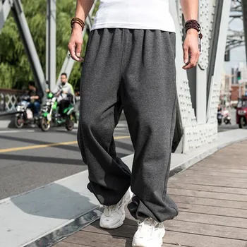 Jauns Hip Hop Streetwear Treniņbikses Vīriešiem Joggers Kokvilnas Sviedri Bikses Vaļīgas Baggy Dziesmu Bikses Vīriešu Apģērbs