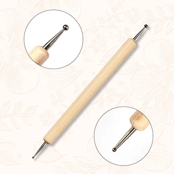 5gab Dotting Manikīra Instrumenti, Krāsošanas Pildspalvas Atlasītājs Rhinestones Apdare Nail Art Pildspalva Nagu Kopšanas labākais pārdevējs Picking 2 Izmanto
