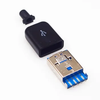 5set USB2.0 male Plug Mike Micro usb male plug connector OTG 2 IN 1 Teleskopiskie Plug