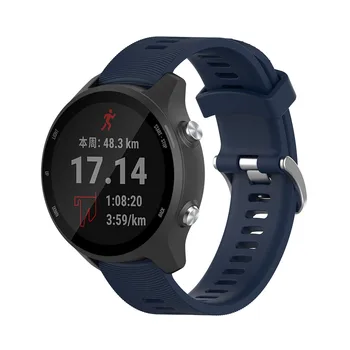 Silikona Watchband Siksnu Garmin Priekštecis 245/ 245M Smartwatch Elpošanas Virsma Nomaiņa Skatīties Joslas Aproce Aproce