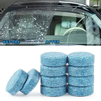 10pcs/komplekts Auto Transportlīdzekļiem, Vējstiklu Cieto Ziepju Gabals Logu Stiklu Mazgāšanai un Tīrīšanai Putojošās Tabletes