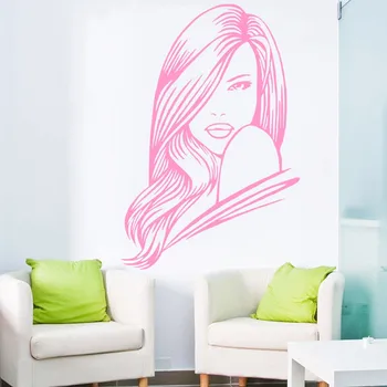 2017 jaunas sievietes šarmu un skaistuma salons vinila sienas uzlīmes Mākslas Mūra sienas uzlīmēm, mājas dekors dzīvojamā istaba, Spa Y-75
