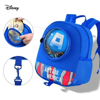 Oriģināls Disney Brīnums Zirnekļcilvēka Schoolbag Mugursoma Ar Vilkšanas Trosi, Lai Novērstu Klaiņojošus Pleca Soma Bērnudārzu Childr