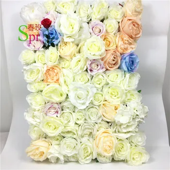 SPR ziedu kompozīcijas Mākslīgo rožu kāzu ziedu sienas, arkas fona galda centrālais rotājumi 10pcs/daudz