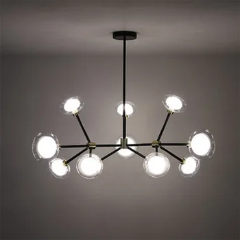 Pēc mūsdienu radošo burvju pupas Ziemeļvalstu dzīvojamā istaba guļamistaba restorāns piekariņu gaismas radošo filiāles minimālisma kulons lampas