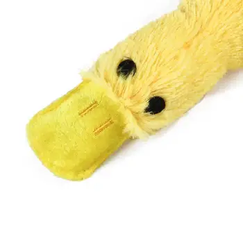 Dzeltena plīša Pīkstošs Pīļu Lelle Suns Pīkstošs Rotaļlietas Par Garlaicību Pet Bite-izturīgs Košļāt Molāro Zobu Tīrīšanas Rotaļlietas Suņiem Vairumtirdzniecības Jaunas