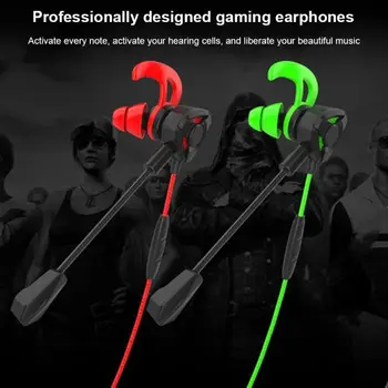 Vadu Spēļu Austiņas In-Ear Austiņas Trokšņa Slāpēšanas Stereo Spēle Austiņu ar Mikrofonu, lai mobilo telefonu DATORU PS4