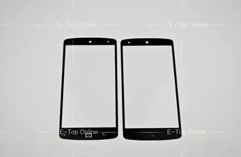 Melna Stikla objektīvs LG Google Nexus 5 D820 D821 Stikla Ekrāns ( nav LCD Ekrāna, Digitizer Touch Screen) +