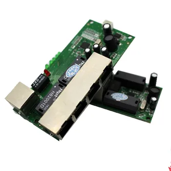 Augstas kvalitātes mini lētu cenu, 5 portu switch module manufaturer uzņēmuma PCB kuģa ir 5 porti, ethernet tīkla komutatori modulis