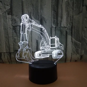 Led Nospiediet 3D Gaismas Nakts Gaisma Bērnu Nakts Gaisma LED Auto Nakts Gaisma Nakts Lampas Led Mājas Deocration Zēniem Cilvēks, Dāvanas
