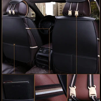 Kalaisike ādas universālie auto sēdekļu pārvalki BYD visi modeļi G3 L3 G5 F6 F3 e6 G6, automašīnu piederumi, automašīnu stils