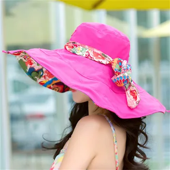 2020. gadam, Modes Dizains Ziedu Salokāms Brimmed Saules Cepure Vasaras Cepures Sievietēm, UV Aizsardzība