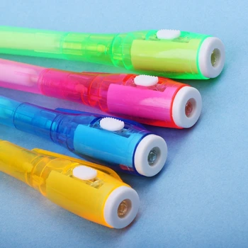 Magic Neredzamas Tintes Pildspalvu Rakstot Slepeno Ziņu Sīkrīka Ar UV Gaismu Kancelejas preces