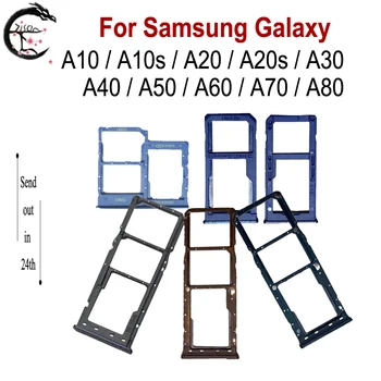 A10 A10S A20 A20S Sim paliktņa Turētājs Samsung Galaxy A70 A60 A50 A40 A30 A80 SIM Kartes ligzda Spēļu Adapteri A505 A105 A107 A207 A705