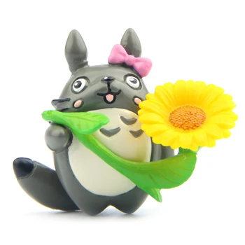 1gb Jaunas Mans Kaimiņš Saulespuķu Totoro Rotaļlietas Pvc Totoro Rīcības Attēlu Kolekcija Modeli, Rotaļlietas Bērniem, Dāvanu