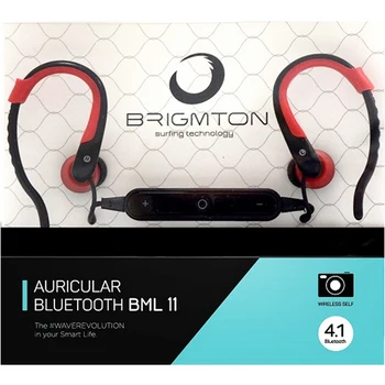 Bluetooth Austiņas ar Mikrofonu BRIGMTON BML-11-R Sarkanā krāsā
