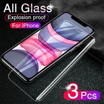 Jaunu jaunināšanas ekrāna Aizsargs filmu iphone 7 8 6 Plus 6s 5 5s sprādziendrošas HD stikla X XR XS MAX 11 Pro MAX Rūdīts Stikls