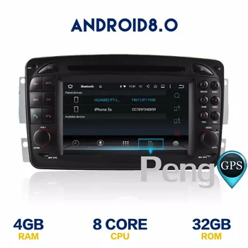 Octa Core CD DVD Atskaņotājs, 2 Din Stereo Android 8.0 Auto Radio Vaneo Viano Vito C-W203 CLK-C209 W209 G W463 GPS Navigācijas iekārta