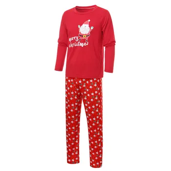 2018 Steidzās Veicināšanas Pilnu Drukas Ziemassvētku Pidžamu Sleepwear Ģimenes Saskaņojot Tērpiem Uzstādīt Tēvs, Mamma, Meita, Dēls Apģērbu Komplekti