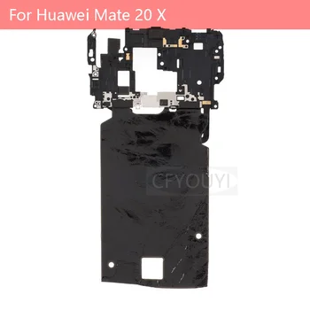 Par Huawei Mate 20 X NFC Antena Sensoru Flex Kabelis Rāmja Vāks