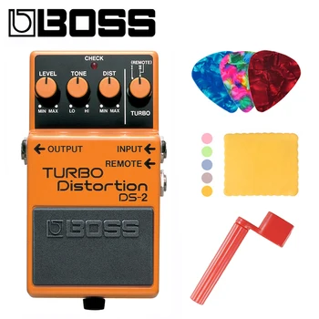 Boss DS-2 Audio Turbo Traucējumus Pedāli Ģitārai Komplektā ar Cērtes, Spodrināšanas Drānu un Stīgas Taurētājs