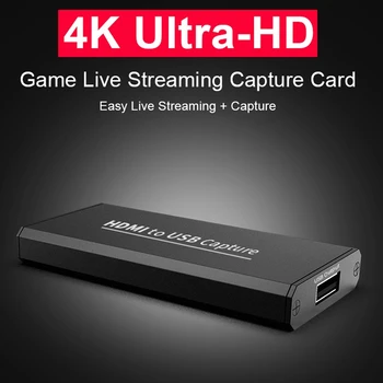 Capture Karti 4K HD HDMI, USB2.0 Uztveršanas Kārba HDMI Video Uztveršanas Kartes Mobilo Datoru Spēles Ieraksts