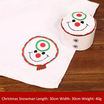 Sniegavīrs, Ziemassvētku Eglīte, Dvieļu Facecloth Vannas Dvielis Lakatiņu Kokvilnas Audums Mīksts Un Absorbējošs Marli Bērniem Washcloth 30x30cm