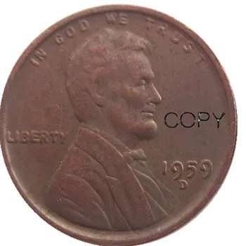 ASV Vienu Centu 1959P/D/S Kopēt Monētas