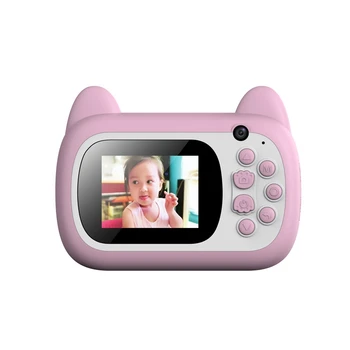 2,4 Collu Dual Camera Rotaļlietas Cute Karikatūra 2400W HD Digitālās Fotokameras Foto, Video Mini Bērnu Kameras