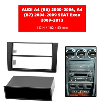 Automašīnas Radio Fascijas rāmis AUDI A4 (B6)/ A4 (B7) /SEAT Exeo Dash Facia Panelis Stereo Audio Bezel dash Mount DVD Atskaņotājs Komplekts Auto