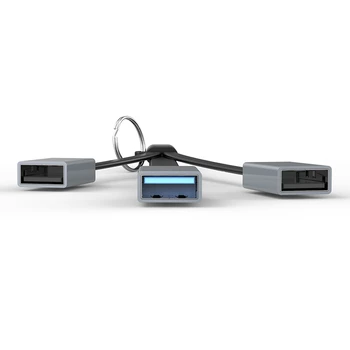 3 in 1 C Tipa Sieviešu un Vīriešu USB 3.0 USB2.0 OTG Hub Adaptera Kabelis USB Sadalītājs PC Tālruni, Tabletes Peles Tastatūras