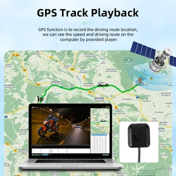 JMCQ Dash cam Motociklu 1080P 3 collu Ekrāns Reģistratūras APP Wifi Kontroles Autostāvvieta Uzraudzības G-sensors Ūdensizturīgs Kameras Aizmugurē