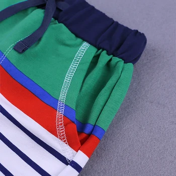 RT002 Vasaras bērnu sporta kostīmi zēniem T-krekls ar rakstu topi + bikses 2 gab. Apģērbu komplektus par maz zēniem, komplekti