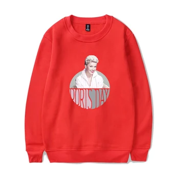 2019 Jaunas Ielidošanas Amerikāņu slavenais dziedātājs Doris Day sporta krekls Vīriešu un Sieviešu Modes Gadījuma Capless Hoodies Populārs Vīriešu pelēkā vārna
