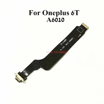 Oriģināls Lādētāja Spraudnis Oneplus 6 6T A6000 A6010 USB Ports Uzlādes Doks Flex Kabelis Mātesplati Savienotājs Rezerves daļas