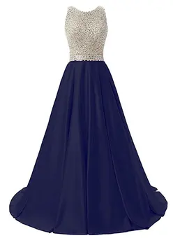 Luksusa Royal Blue-līnija, Balles kleitas, vestido de noite strapless kristāla garš šifona balles kleitu vestido de fiesta de graduacion