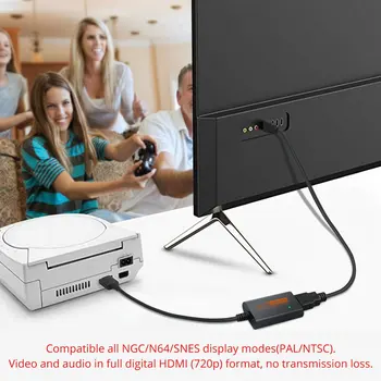 Par Dreamcast ar HDMI saderīgas Converter HDMI-saderīgam Kabelis N64 / GameCube / NVE Konsole, Plug and Play