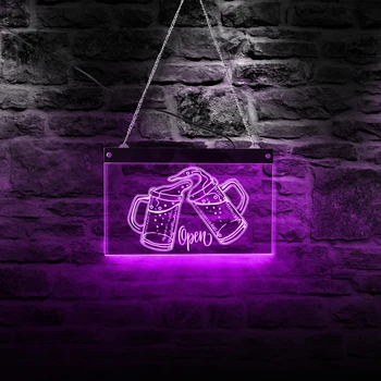 Pasūtījuma Personalizētu LED Sienas Karājas Neona Zīme Custom-made Sienas Lampas Dāvanu Pielāgošana Taisnstūra Akrila Biznesa Reklāmas Zīme