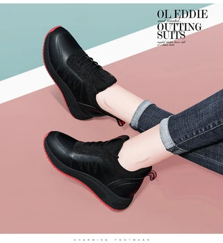 Sieviešu kurpes Iekšpusē vērību kurpes Paaugstināt kurpes jaunas modes ikdienas apavi Ērti tendence shoecx